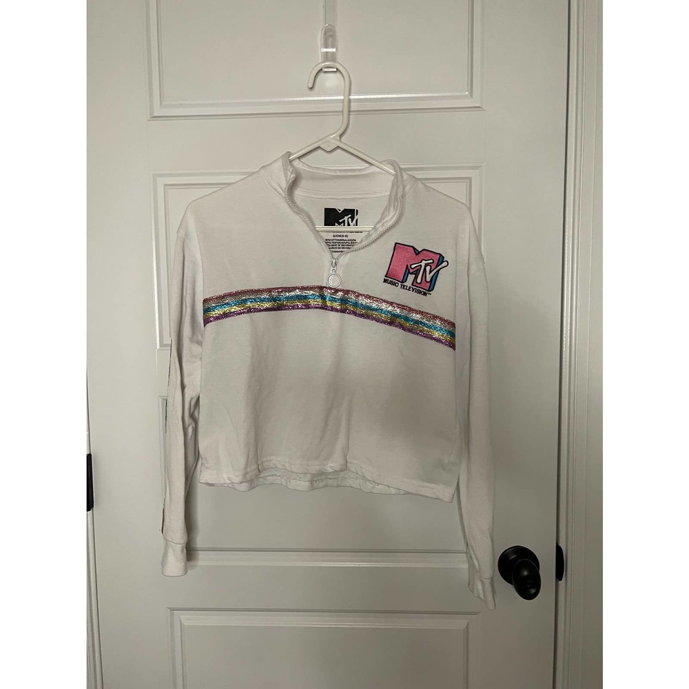 80’s lovers MTV cropped sweatshirt Junior small (3-5)